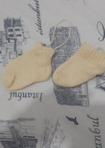 Çocuk Örgü Patik Renkli Tie-Dye Desenli - Görsel 5