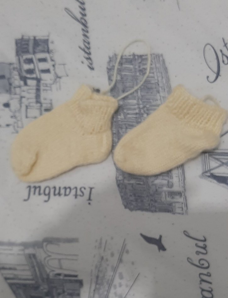 Çocuk Örgü Patik Renkli Tie-Dye Desenli - Görsel 5