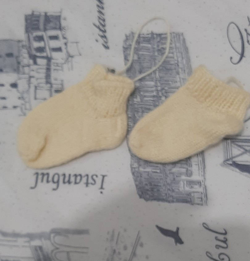 Çocuk Örgü Patik Renkli Tie-Dye Desenli - Görsel 4