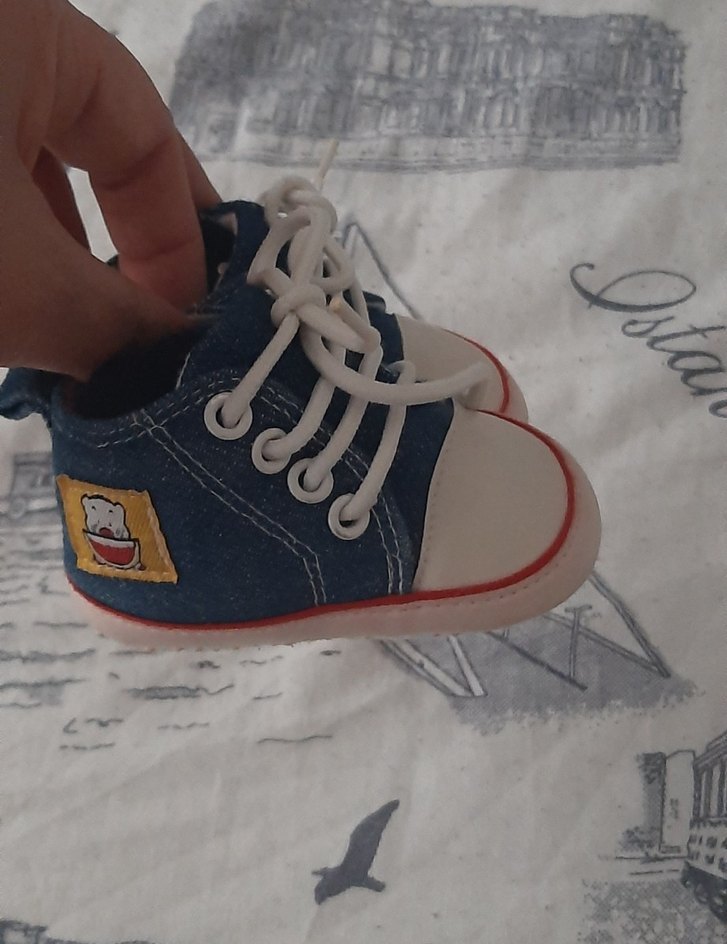 Mavi Denim Erkek Bebek İlk Adım Ayakkabısı - Görsel 5