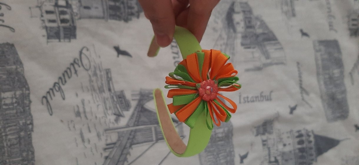 Renkli Yılan Desenli Kurdeleli Çocuk Taç - Görsel 5