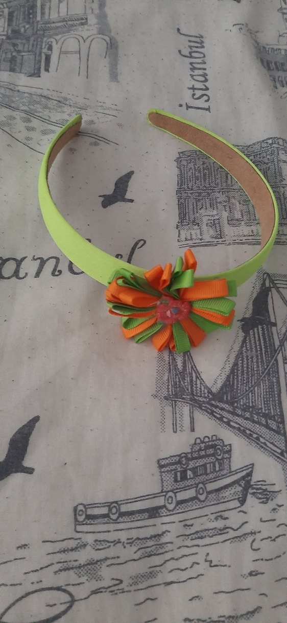 Renkli Yılan Desenli Kurdeleli Çocuk Taç - Görsel 3