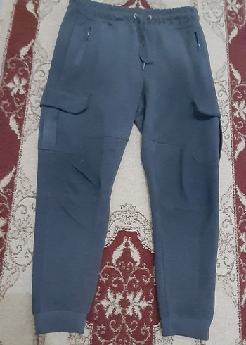 Gri Rahat Kesim Fermuarlı Erkek Eşofman Altı - Görsel 2