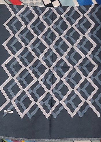 Gri Pilili Kadın Fular - Görsel 3