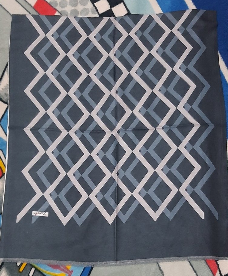 Gri Pilili Kadın Fular - Görsel 2