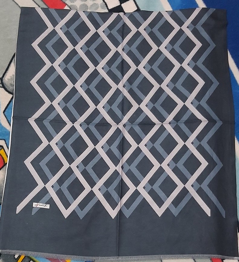 Gri Pilili Kadın Fular - Görsel 3