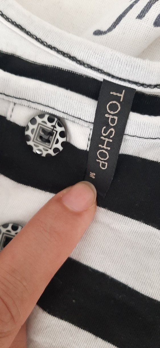 Çizgili Piliseli Midi Hamile tunik - Görsel 4