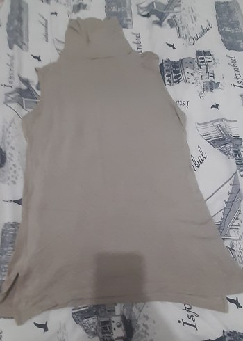 l Beden gri Renk Gri Erkek Uzun Boğazlı Kolsuz Tişört