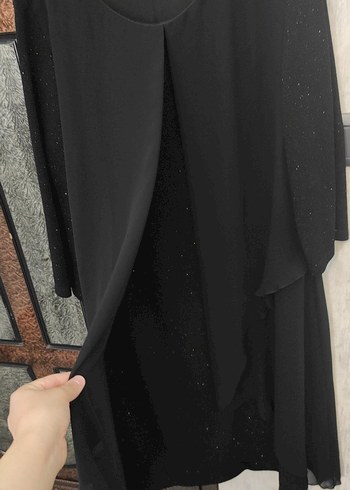 Uzun Siyah V Yaka Gotik Kadın Abiye Elbise