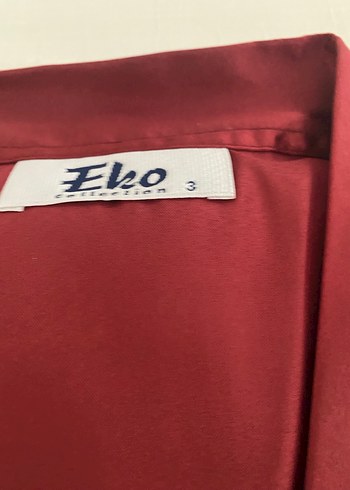 Bordo Saten Düğmeli erkek pijama takımı - Görsel 8