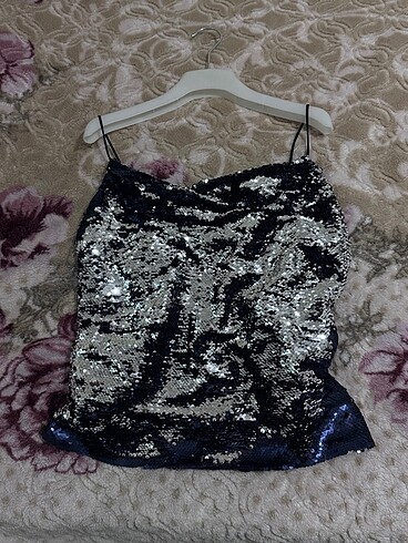 MANGO PAYETLİ BLUZ