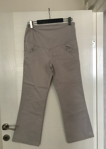 Bej Hamile Keten Pantolon 38 beden - Görsel 2
