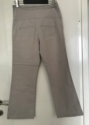 Bej Hamile Keten Pantolon 38 beden - Görsel 4
