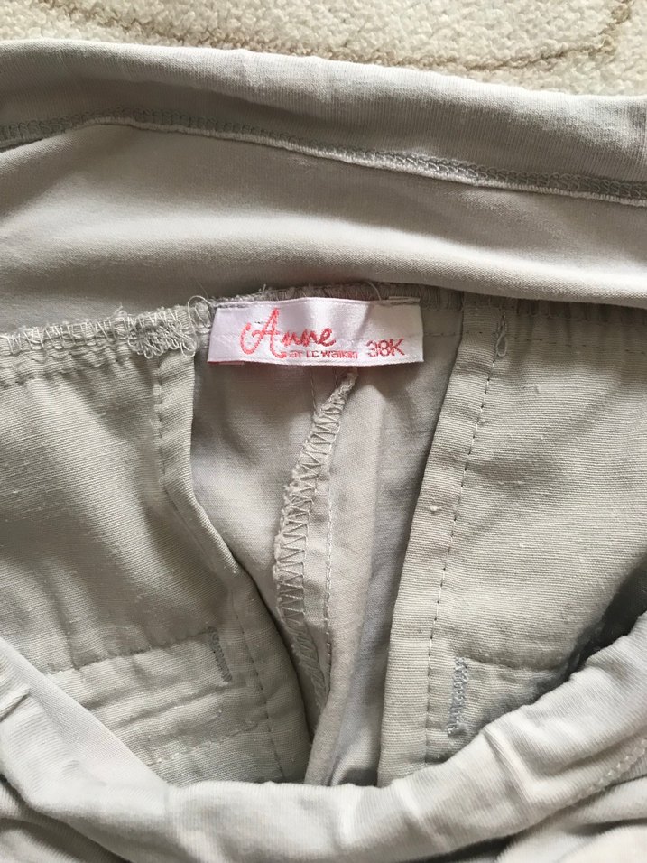 Bej Hamile Keten Pantolon 38 beden - Görsel 5