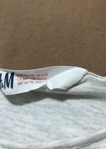 Kız Çocuk Gri Uzun Kollu Baskılı Tişört 4-6 yaş - Görsel 2