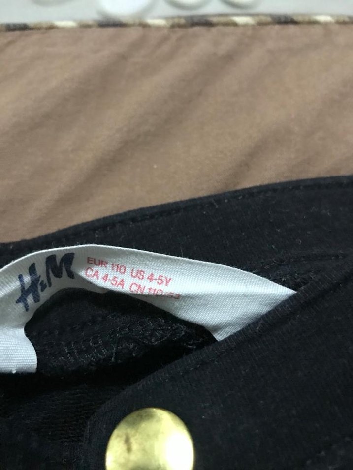 4-5 yaş kız Çocuk Elastik Bel Pantolon tayt - Görsel 2