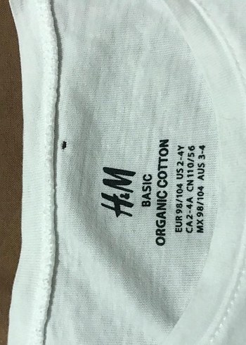 2-4 Beyaz Çocuk İçlik Tişört - Görsel 2