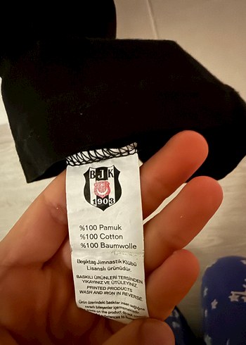 Siyah Beşiktaş Baskılı Erkek Tişört - Görsel 4