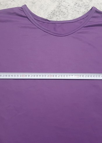52 Beden Mor Kadın Kısa Kollu Salaş geniş tunik