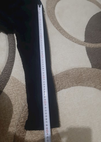 Siyah Kapüşonlu Midi Kadın kalın polar kaban - Görsel 13