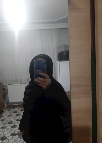 Siyah Kapüşonlu Midi Kadın kalın polar kaban - Görsel 4