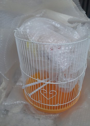 Turuncu Renkli Kuş Kafesi - Görsel 14