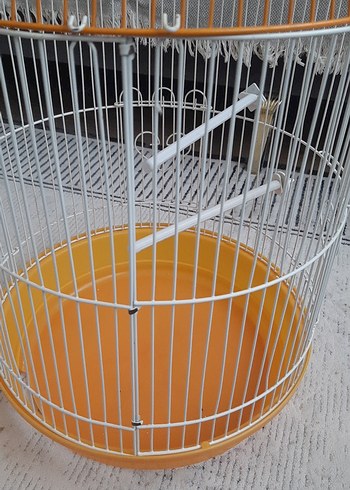 Turuncu Renkli Kuş Kafesi - Görsel 13
