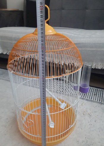 Turuncu Renkli Kuş Kafesi - Görsel 7