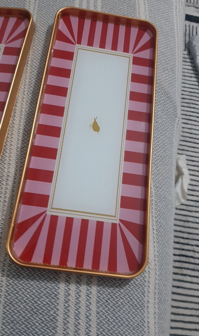 Parlak Kırmızı Desenli 3'lü servis seti - Görsel 4