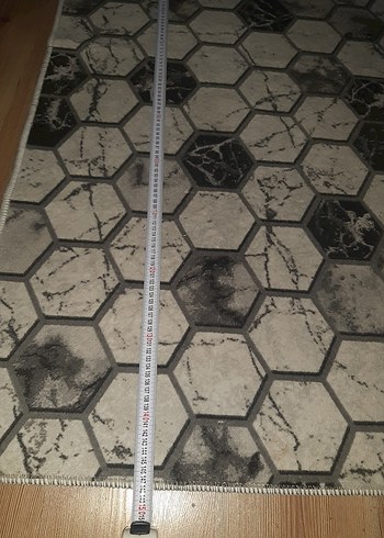 Gri Yılan Desenli Modern Halı - Görsel 5