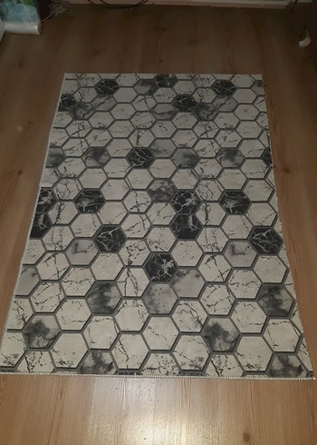 Gri Yılan Desenli Modern Halı - Görsel 3