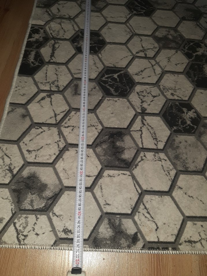 Gri Yılan Desenli Modern Halı - Görsel 5