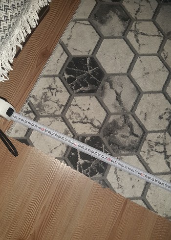 Gri gemetrik Desenli Modern Halı - Görsel 7