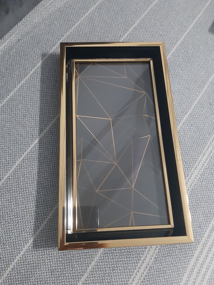 Siyah Altın Detaylı Dekoratif Tepsi - Görsel 4