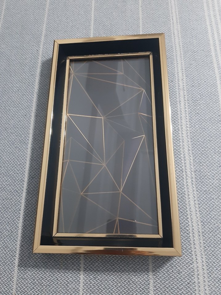 Siyah Altın Detaylı Dekoratif Tepsi - Görsel 3