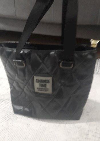 Deri Siyah Kadın Omuz Çantası - Görsel 2