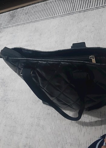 Deri Siyah Kadın Omuz Çantası - Görsel 6