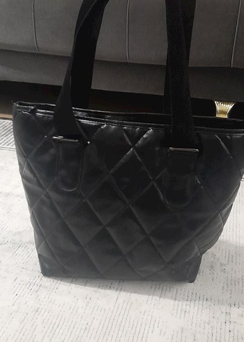 Deri Siyah Kadın Omuz Çantası - Görsel 4