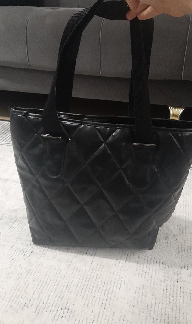 Deri Siyah Kadın Omuz Çantası - Görsel 4