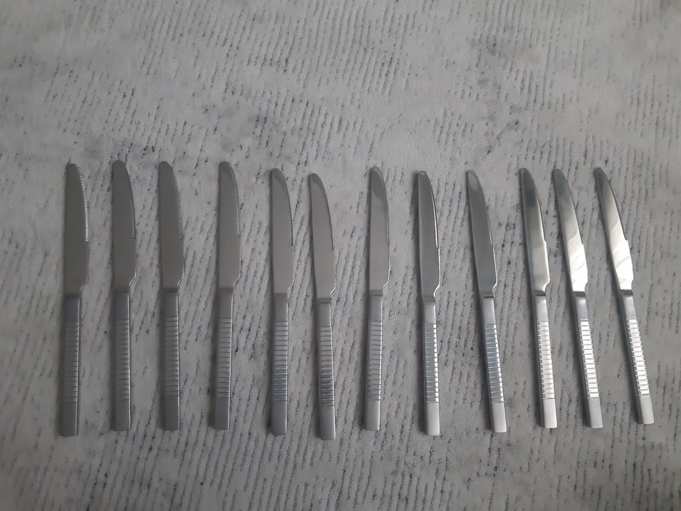 Gri Bıçak Seti 12Parça - Görsel 2