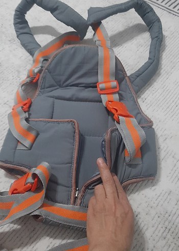 Gri Bebek Taşıyıcı Kanguru - Görsel 3