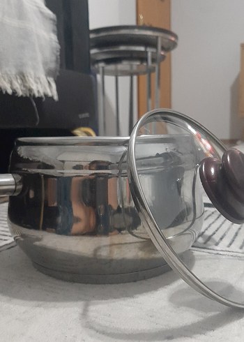 Gri Paslanmaz Çelik Tencere Kapaklı - Görsel 11