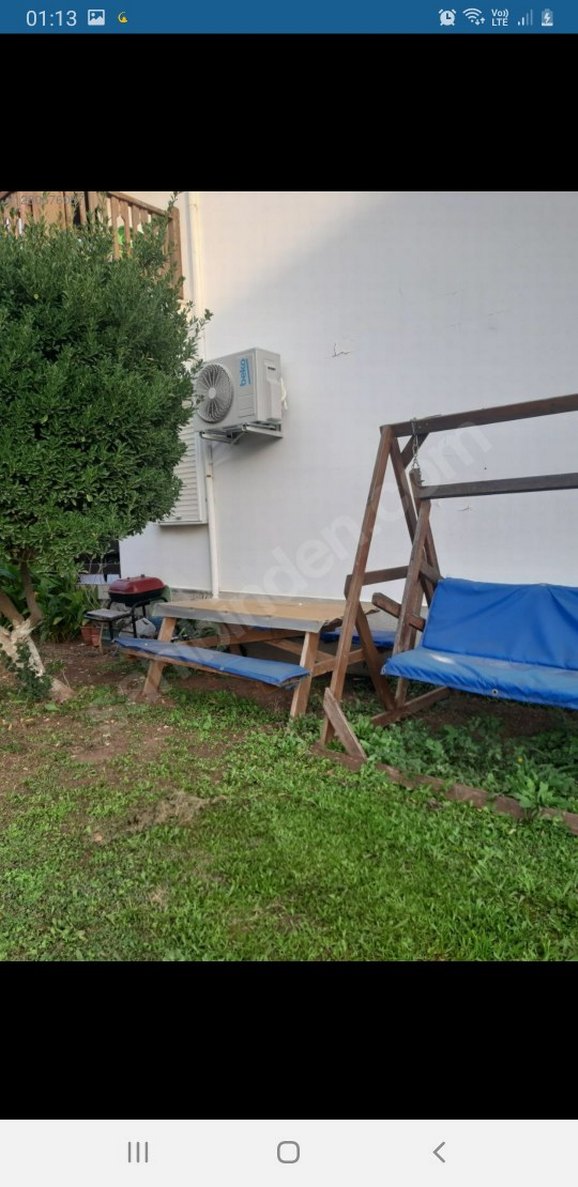 Ahşap 3 kişilk salıncak ve masa seti - Görsel 3