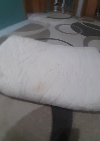 Kırmızı Parlak Düz kapitone Desen Yorgan - Görsel 11