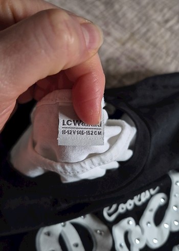 Kız Çocuk Rock Punk T-shirt Siyah altı beyaz atlet - Görsel 3