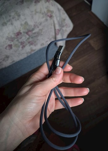 zore Gri USB Telefon Şarj Kablosu - Görsel 5