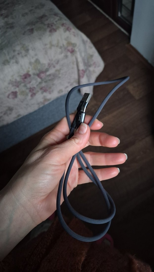 zore Gri USB Telefon Şarj Kablosu - Görsel 5