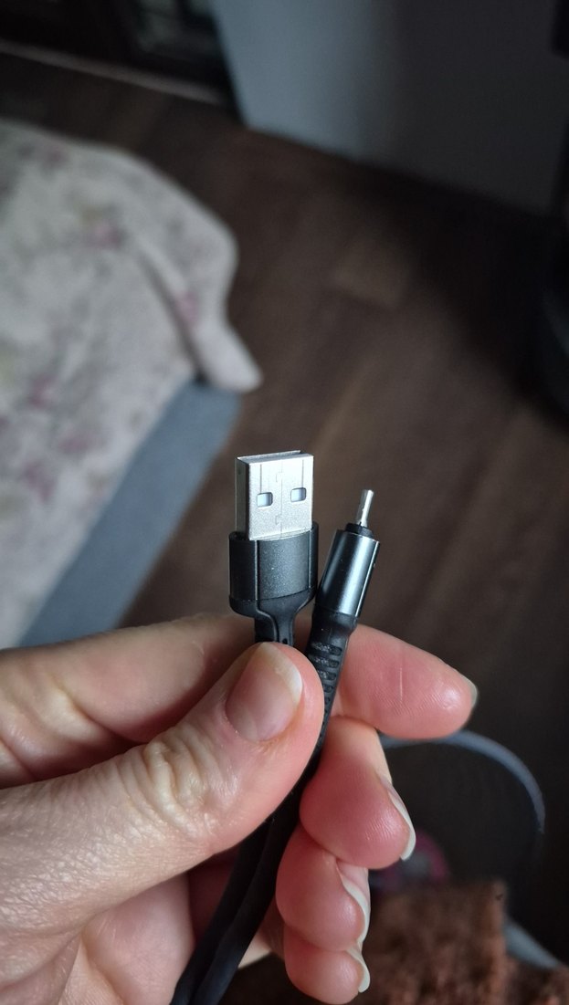 zore Gri USB Telefon Şarj Kablosu - Görsel 2