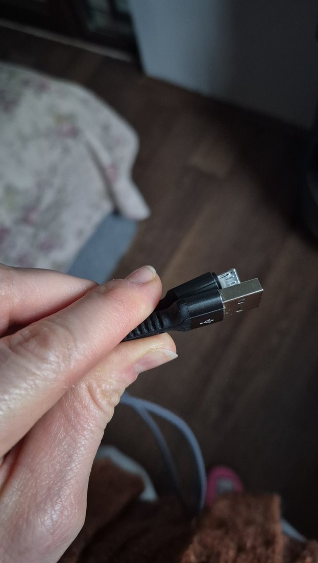 zore Gri USB Telefon Şarj Kablosu - Görsel 4