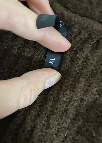 Düğmeli Kahverengi Kadın Hırka - Görsel 2